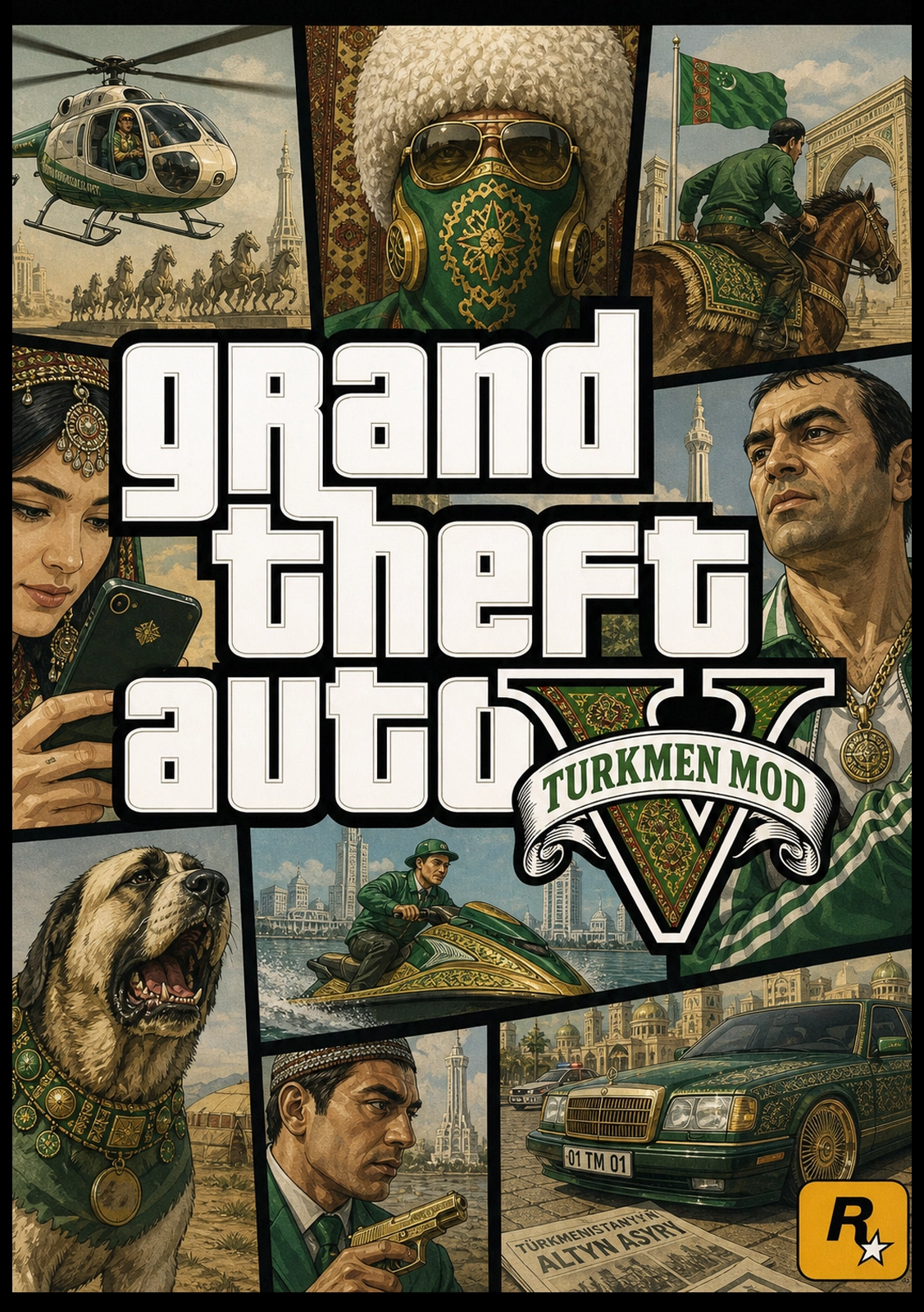 Grand Theft Auto V TURKMEN MOD 